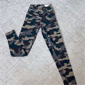 Aerie Offline Camo Print Leggings - Green and Tan